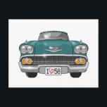 1958シボレーImpala ポストカード<br><div class="desc">画像に対する文字の追加、変更、削除は無料。欲しいものが見えないのか?clarence@creativequickies.com連絡または電話(517) 975-5549</div>