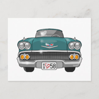 1958シボレーImpala ポストカード