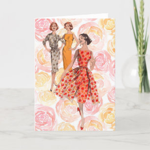 1958ファッション カード