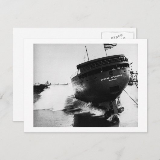 1958年のエドムンド・フィッツジェラルドの立ち上げ(#2) ポストカード (正面/裏面)