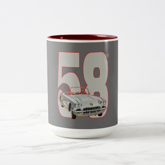1958年のコルベット ツートーンマグカップ (中央)