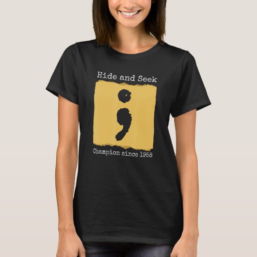 1958年のコーダソフトウェアD以来のHide And Seek Champion Tシャツ (正面)