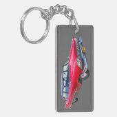 1958年のプリマスのサヴォイのクラシックなクラシックカー キーホルダー (正面左)