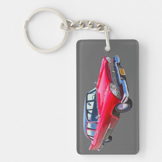 1958年のプリマスのサヴォイのクラシックなクラシックカー キーホルダー (正面)
