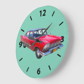 1958年のプリマスのサヴォイのクラシックなクラシックカー ラージ壁時計 (傾斜)