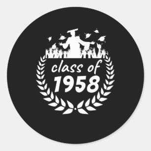 1958年の卒業又は懇親会デザイン ラウンドシール