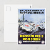 1958年ベルリングランプリヴィンテージレース ポストカード (正面/裏面)