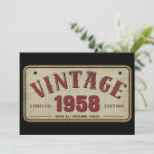 1958年ヴィンテージ限定版 オリジナルパーツ全て揃っています 招待状 (スタンド正面)