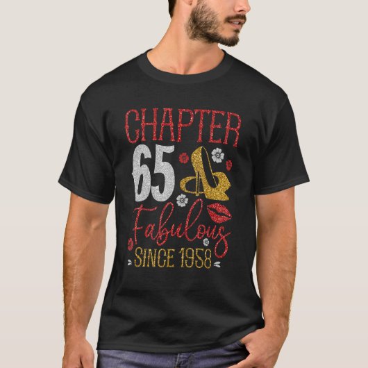 1958年以来素晴らしい第65章 65歳の誕生日 かわいい Tシャツ (正面)
