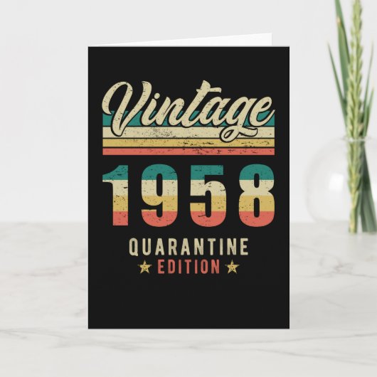 1958年生まれの誕生日 カード (正面)