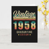 1958年生まれの誕生日 カード (黄色い花)