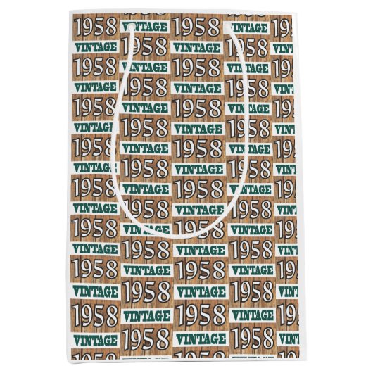 1958年生まれ中抱き枕 ミディアムペーパーバッグ (正面)