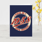 1958年製 カード (黄色い花)