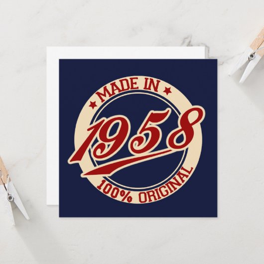 1958年製 カード (正面/裏面インサイチュ)