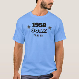 1958年製 OOAK クラシック！ユニークな60歳の誕生日 Tシャツ