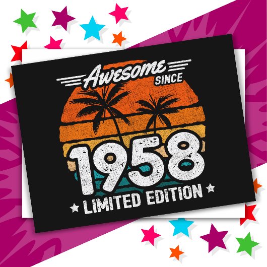 1958年限定 レトロ・アウェーサム 1958年からずっと ポストカード