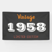 1958年限定 ヴィンテージ バナー - レトロ68周年 横断幕 (横)