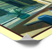 1958年食堂の太陽光エドワードホッパー ポスター (角)