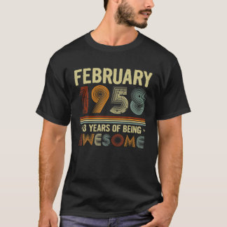 1958年2月63日素晴らしカッコいい63日 Tシャツ