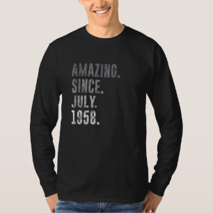 1958年7月以来の驚き64番目の誕生日ヴィンテージ1958 Tシャツ