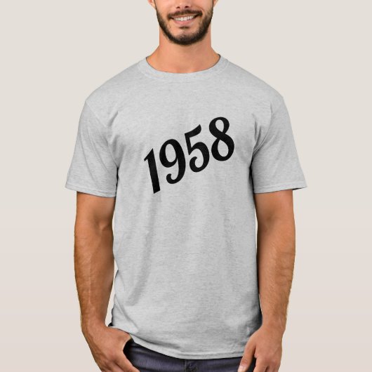1958年 お誕生日おめでとう 60歳 Tシャツ (正面)