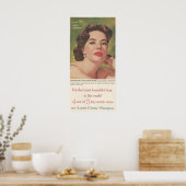 1958年Ad Lustre-Creme ポスター (キッチン)