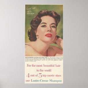 1958年Ad Lustre-Creme ポスター