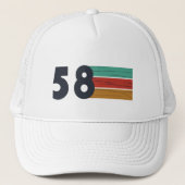 1958生まれ年のヴィンテージ誕生日 キャップ (正面)