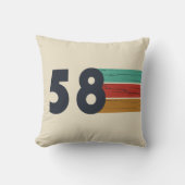 1958生まれ年のヴィンテージ誕生日 クッション (正面)