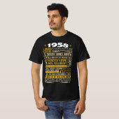 1958生まれ年の事実、1958年のレトロヴィンテージ、ハ Tシャツ (正面フル)