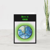 1958生まれ年の誕生日おもしろい事実 カード (正面)