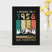 1958生まれ年誕生日 カード (黄色い花)