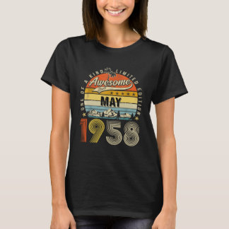 1958素晴らし年5月以来65歳 Tシャツ