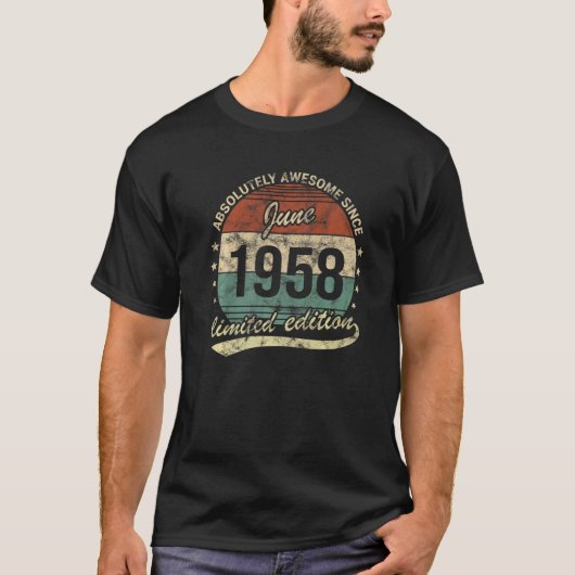 1958素晴らし年6月以来の絶対誕生 Tシャツ (正面)