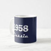 1958 クラシック 60歳の誕生日お祝い コーヒーマグカップ (正面左)