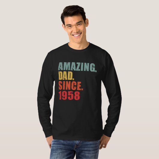 1958 Amazing Dad Since 1958 Tシャツ (正面フル)