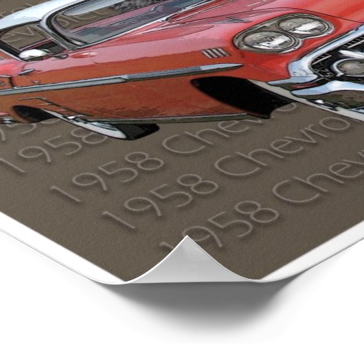 1958 Chevrolet Poster ポスター (角)