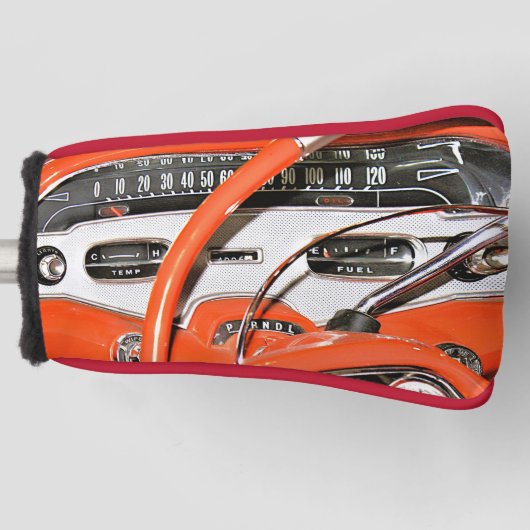1958 Classic Car Dashboard ゴルフヘッドカバー (正面)