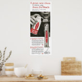 1958 Dr. West toothpaste ポスター (キッチン)