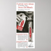 1958 Dr. West toothpaste ポスター (正面)