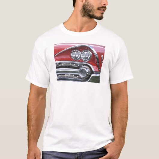 1959のごまかしクラシックな車のグリルの写真 Tシャツ (正面)