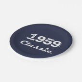 1959クラシック年60th Birthday Partyお祝い ペーパープレート (アングル)