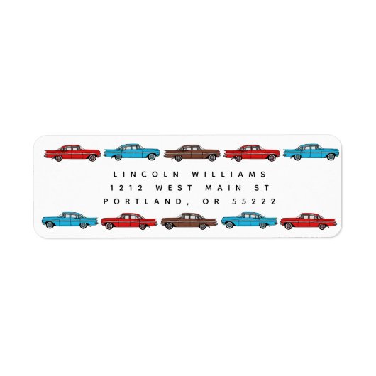 1959シェヴィイインパラクラシック車カスタム車 ラベル (正面)