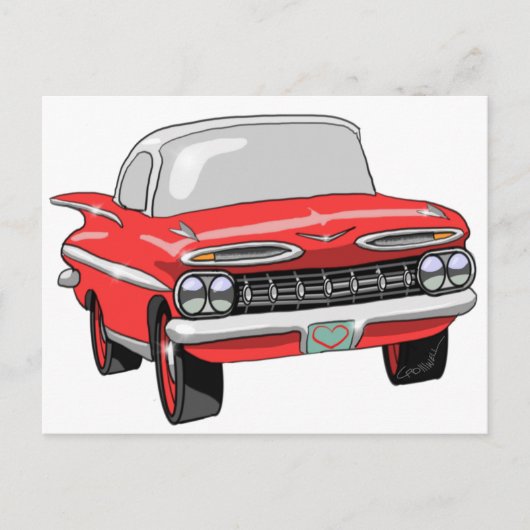 1959シボレー ポストカード (正面)