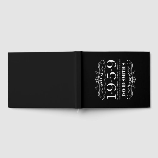 1959パーソナライズされた誕生日男性へ ゲストブック (全面)