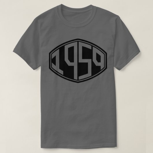 1959レトロヒップスター誕生日 Tシャツ (デザイン正面)