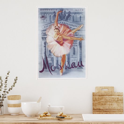 1959ロシアの年ソ連「バレエ」 ポスター (キッチン)
