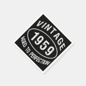 1959ヴィンテージ誕生日 スタンダードカクテルナプキン (角)