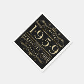 1959完全に60誕生日 スタンダードカクテルナプキン (角)
