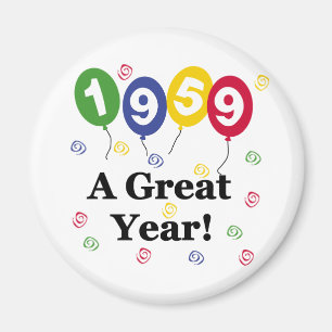 1959年すばらしい年の誕生日 マグネット